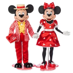 Mickey Mouse and Minnie Mouse Valentine's Day Limited Edition Doll Set