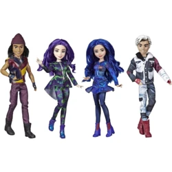 Isle of The Lost Collection 4 Pack Dolls: Mal, Evie, Carlos, and Jay