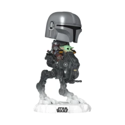 The Mandalorian with Grogu in Imperial Remnant AT-RT