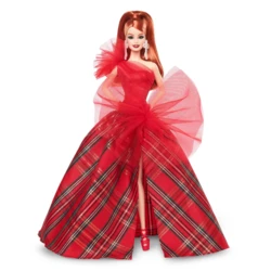 2024 Holiday, Plaid Gown with Red Bow (Walmart exclusive)