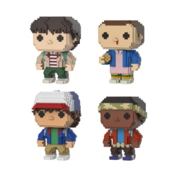 4-PACK Eleven With Eggos, Mike, Dustin And Lucas (8 Bit)