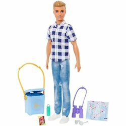 Blonde Ken with Blue Eyes in Plaid Shirt