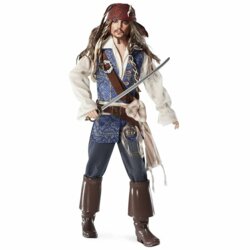 Pirates of The Caribbean: On Stranger Tides Captain Jack Sparrow Collector Doll