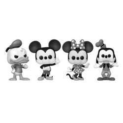 4-PACK Mickey And Friends (Black And White)
