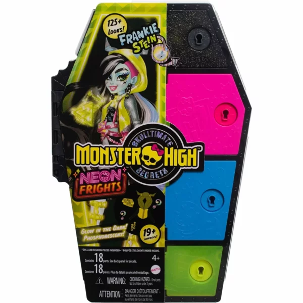Monster High Frankie Stein, Neon Frights, Skulltimate Secrets