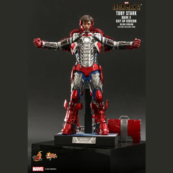 Hot Toys Tony Stark (Mark V Suit up Version) (Deluxe Version), Iron Man 2
