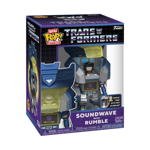 Funko Pop! Bitty Bot Soundwave with Rumble, Bitty Pop!