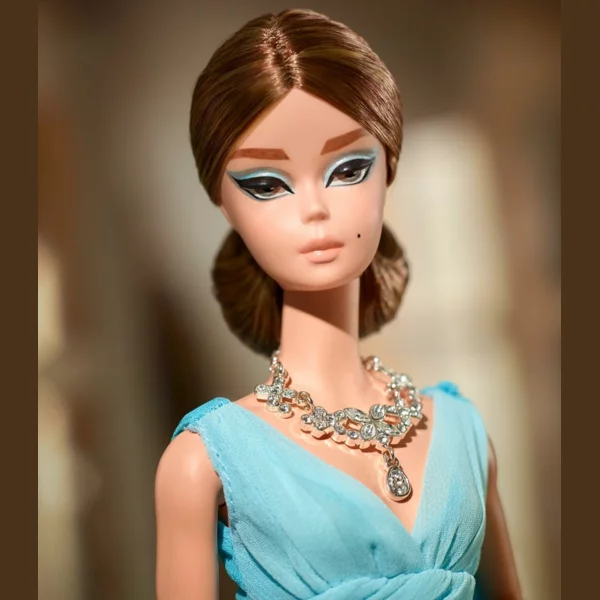 Barbie Blue Chiffon Ball Gown, Fashion Model Collection