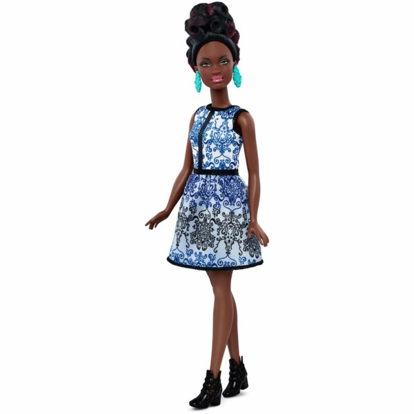 Barbie Fashionistas №025 – Blue Brocade – Petite 