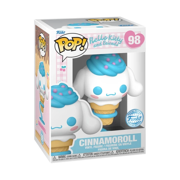 Funko Pop! Cinnamoroll As Ice Cream Cone, Hello Kitty And Friends