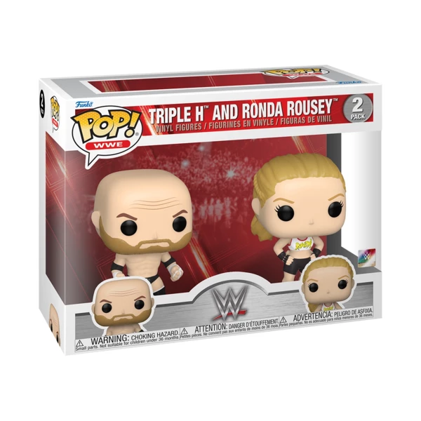 Funko Pop! 2-PACK Triple H And Rhonda Rousey, WWE