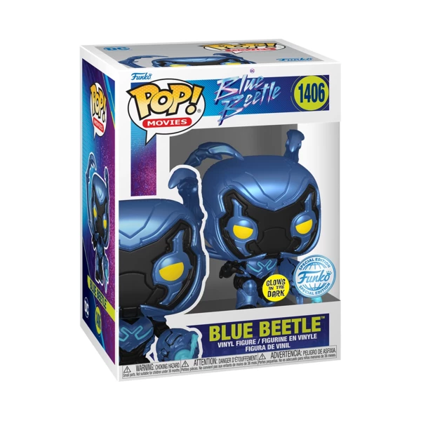 Funko Pop! Blue Beetle With Weapon (Glow)