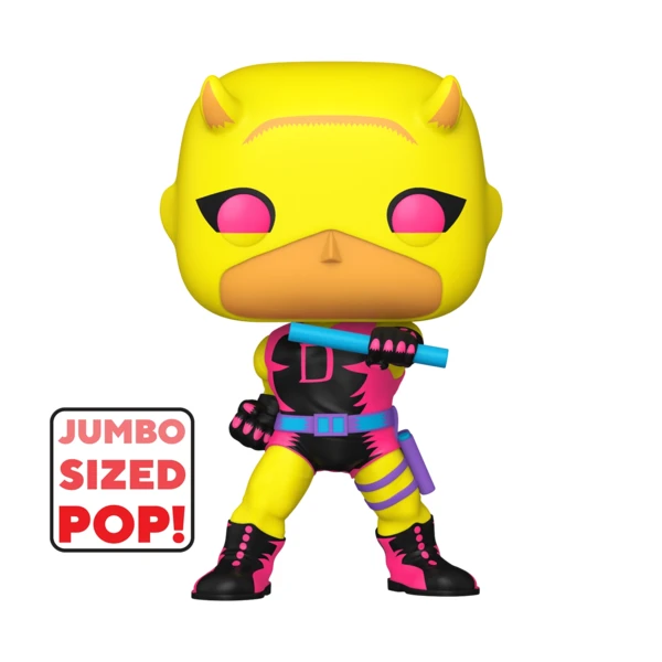 Funko Pop! JUMBO Daredevil (First Appearance) (Black Light), Marvel