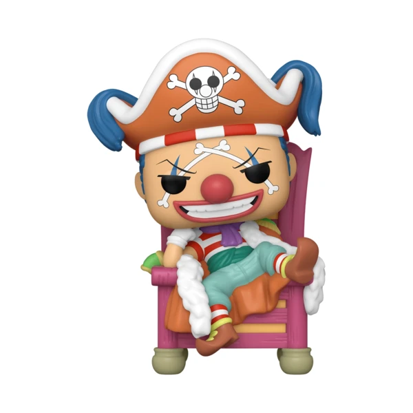 Funko Pop! DELUXE Buggy The Clown On Throne (Octane5 sticker), One Piece