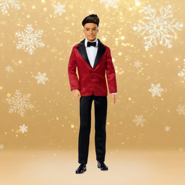 Barbie 2026 Holiday Ken with Black Hair, Holiday Barbie