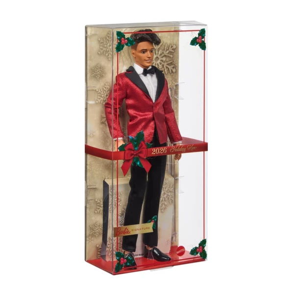 Barbie 2026 Holiday Ken with Black Hair, Holiday Barbie