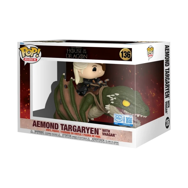 Funko Pop! Aemond Targaryen With Vhagar, House Of The Dragon