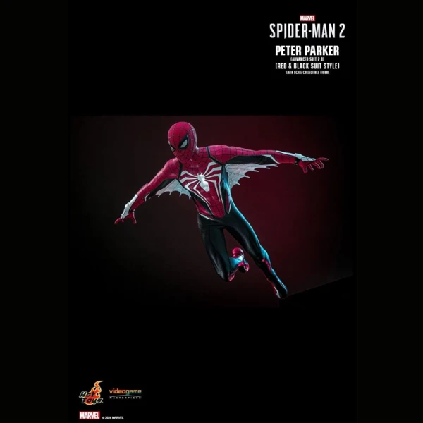 Hot Toys Peter Parker (Advanced Suit 2.0) (Red and Black Suit Style), Marvel's Spider-Man 2