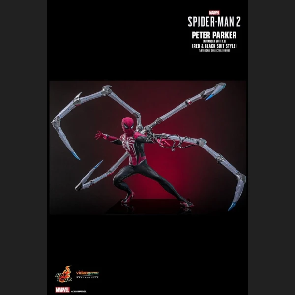 Hot Toys Peter Parker (Advanced Suit 2.0) (Red and Black Suit Style), Marvel's Spider-Man 2