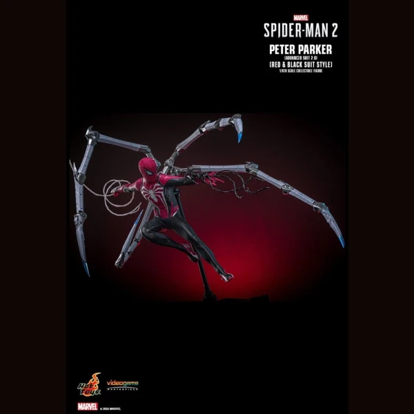 Hot Toys Peter Parker (Advanced Suit 2.0) (Red and Black Suit Style), Marvel's Spider-Man 2