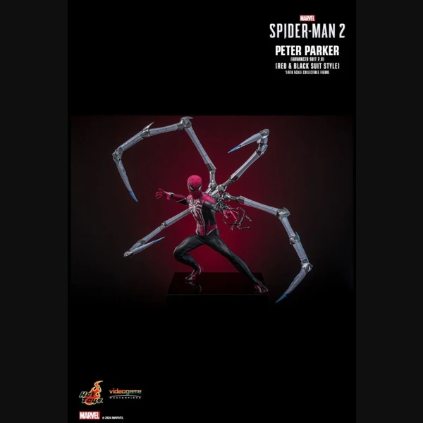 Hot Toys Peter Parker (Advanced Suit 2.0) (Red and Black Suit Style), Marvel's Spider-Man 2