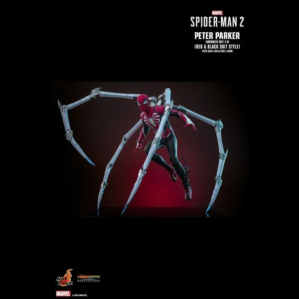 Hot Toys Peter Parker (Advanced Suit 2.0) (Red and Black Suit Style), Marvel's Spider-Man 2