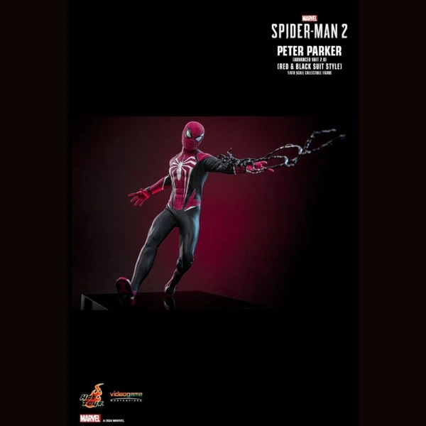 Hot Toys Peter Parker (Advanced Suit 2.0) (Red and Black Suit Style), Marvel's Spider-Man 2