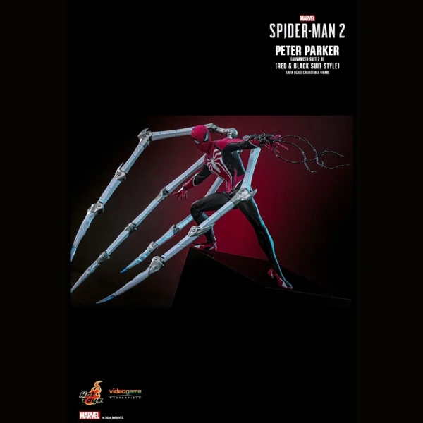 Hot Toys Peter Parker (Advanced Suit 2.0) (Red and Black Suit Style), Marvel's Spider-Man 2