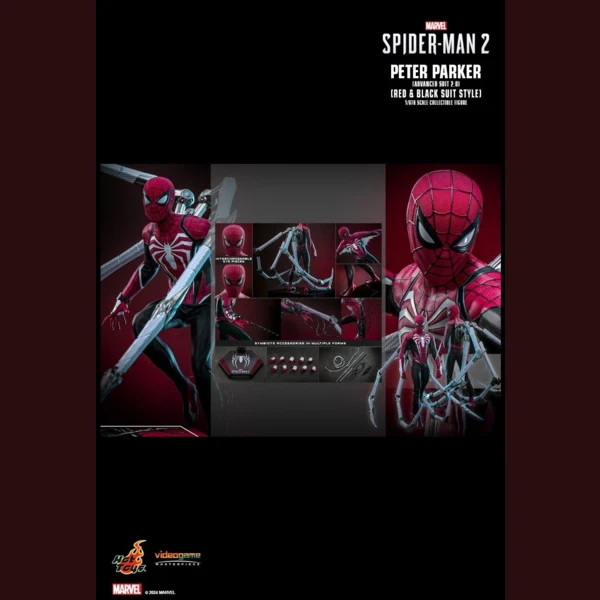 Hot Toys Peter Parker (Advanced Suit 2.0) (Red and Black Suit Style), Marvel's Spider-Man 2