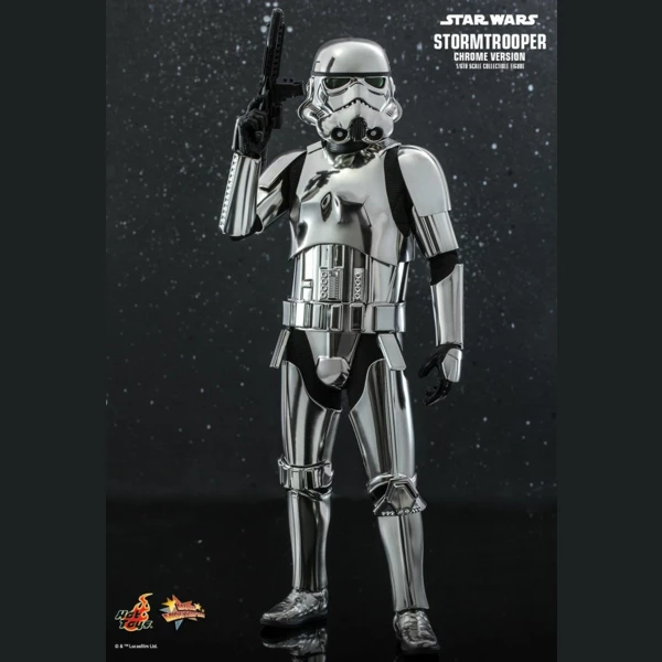 Hot Toys Stormtrooper (Chrome Version) Collectible Figure, Star Wars