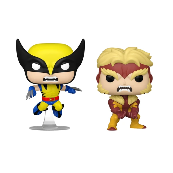 Funko Pop! 2-PACK Wolverine And Sabretooth, Wolverine: 50 Years