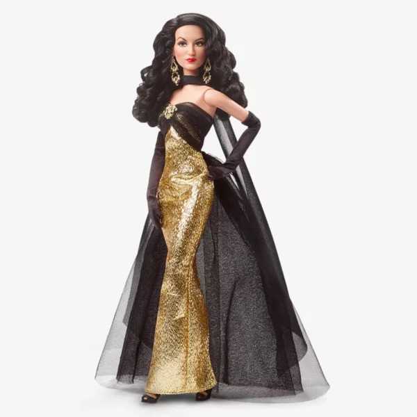 Barbie María Félix in Glimmering Gold Gown, Tribute Collection
