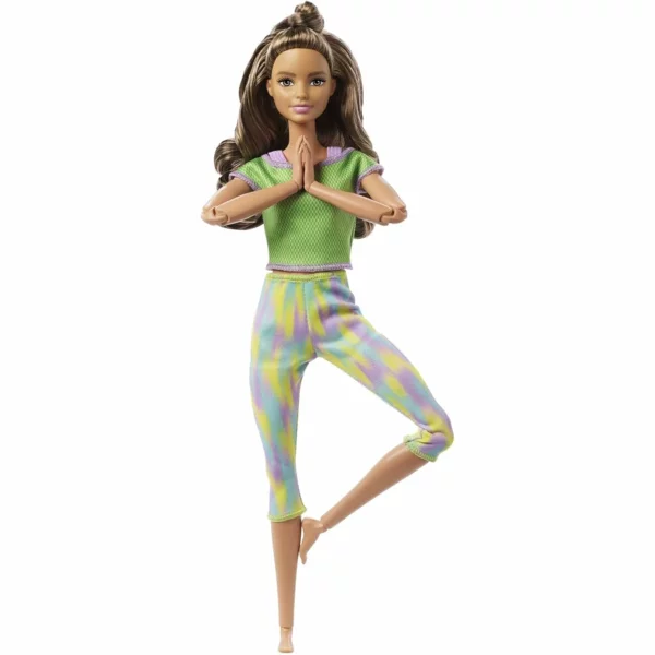 Barbie Made to Move Doll with Long Wavy Brunette Hair