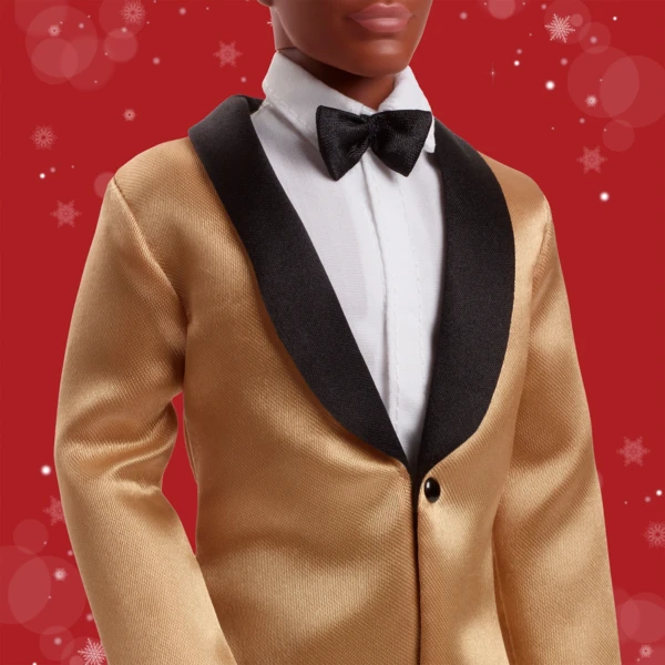 Barbie 2025 Holiday Ken, Dark Brown Curly Hair, Holiday Barbie