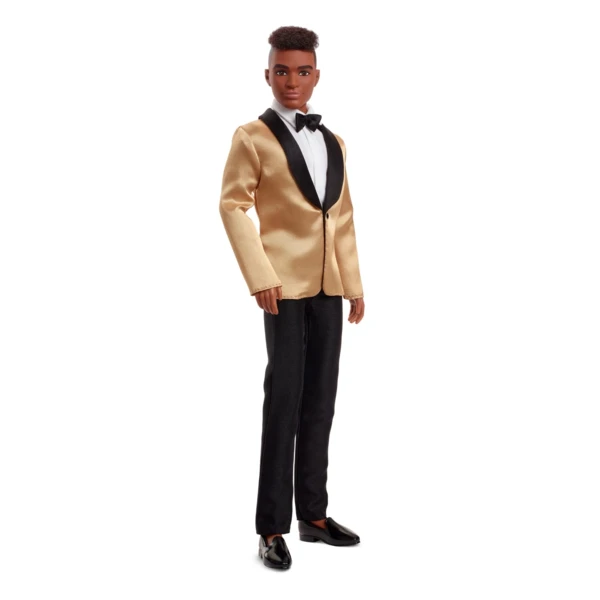 Barbie 2025 Holiday Ken, Dark Brown Curly Hair, Holiday Barbie