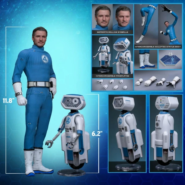 Hot Toys The Fantastic Four: First Steps - Mr. Fantastic & HERBIE (Deluxe)