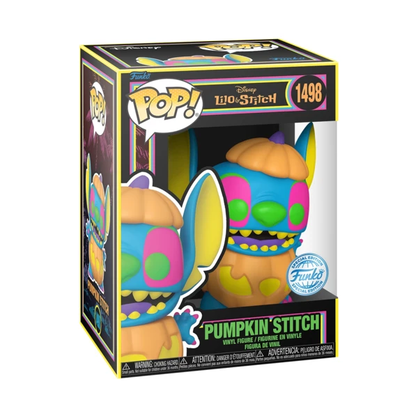 Funko Pop! Pumpkin Stitch (Black Light), Lilo And Stitch