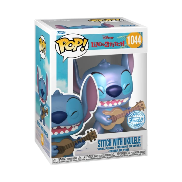 Funko Pop! Stitch With Ukulele (Pearlescent), Lilo And Stitch