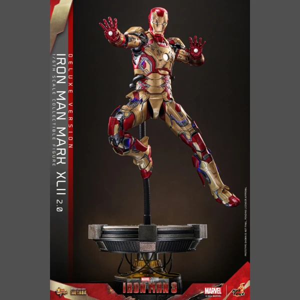 Hot Toys Iron Man 3 - Iron Man Mk 42 (Deluxe, Battle Damaged)