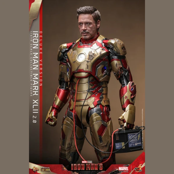 Hot Toys Iron Man 3 - Iron Man Mk 42 (Deluxe, Battle Damaged)