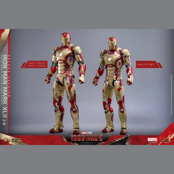 Hot Toys Iron Man 3 - Iron Man Mk 42 (Deluxe, Battle Damaged)