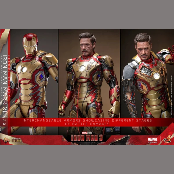 Hot Toys Iron Man 3 - Iron Man Mk 42 (Deluxe, Battle Damaged)