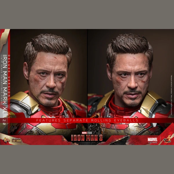 Hot Toys Iron Man 3 - Iron Man Mk 42 (Deluxe, Battle Damaged)