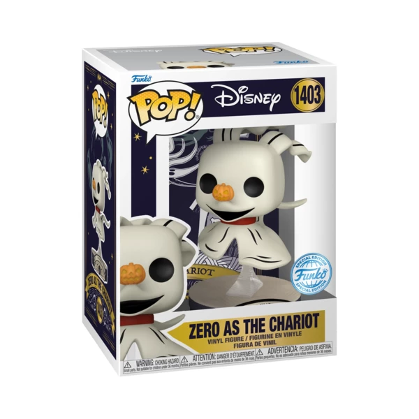 Funko Pop! Zero As The Chariot, The Nightmare Before Christmas