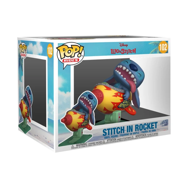 Funko Pop! RIDE Stitch In Rocket, Lilo And Stitch