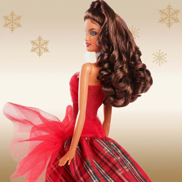 Barbie Latina, Light Brown Wavy Hair, 2024 Holiday Barbie