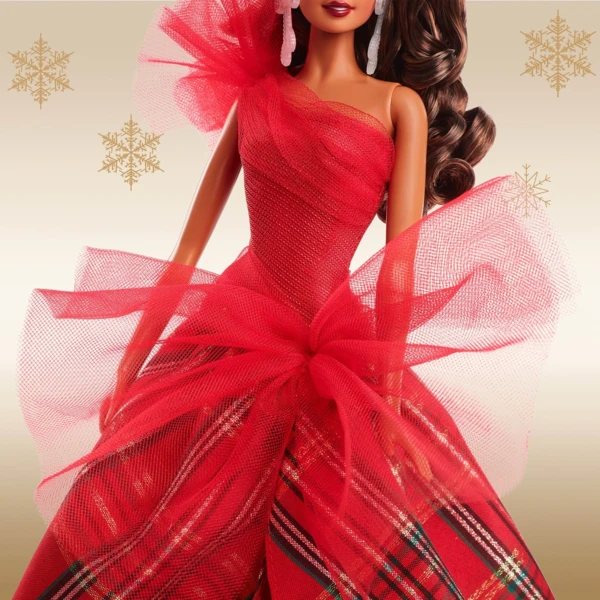 Barbie Latina, Light Brown Wavy Hair, 2024 Holiday Barbie