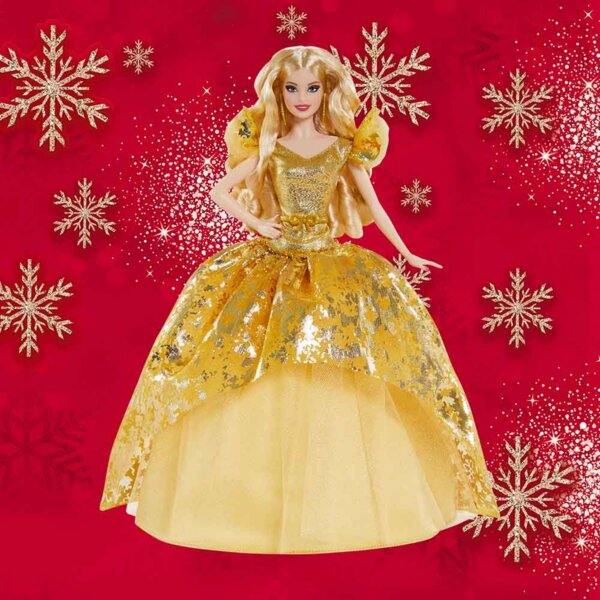 Barbie 2020 Holiday, Blonde Long Hair, 2020 Holiday Barbie