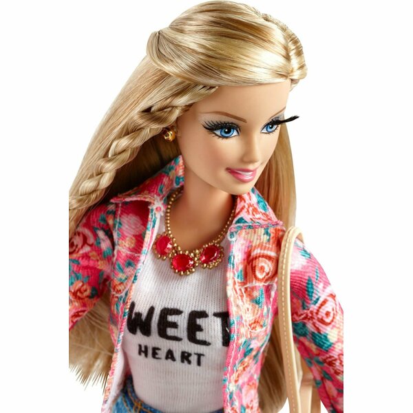 Barbie Style Floral Jacket Doll