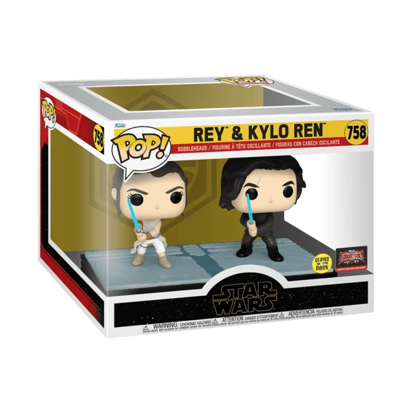 Funko Pop! Moment Rey & Kylo Ren (Glow), Star Wars